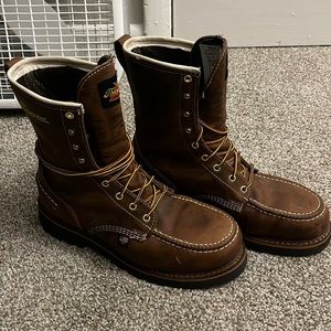 Thorogood 8.5 EE 8 inch waterproof steel toe.